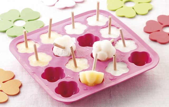 Sucettes glacées litchis et ananas