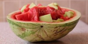 Salade de pastèque et melon