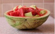 Salade de pastèque et melon