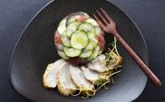 Émincé de Poulet Fermier d'Auvergne Label Rouge et tian de légumes